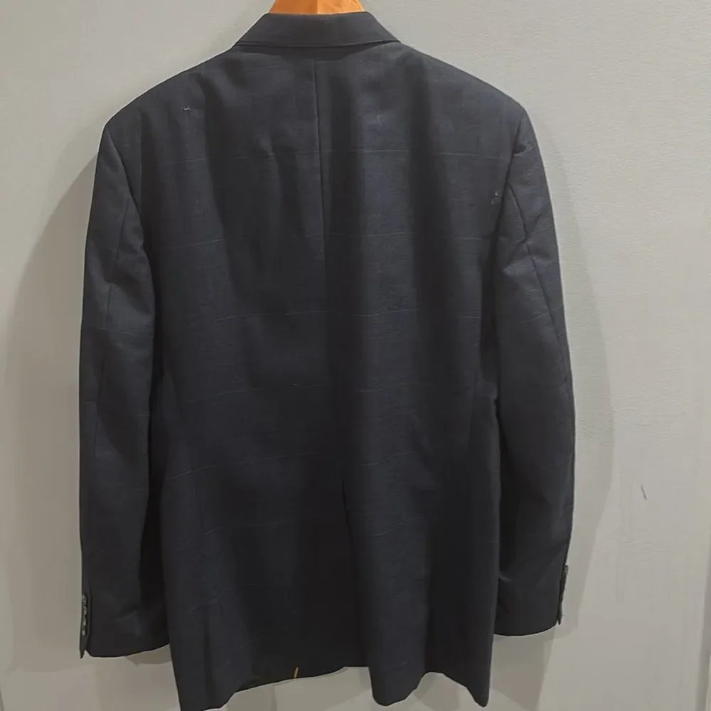 Men's Classic Navy Blue Blazer/Suit Jacket Sports Coat by Kuppenheimer-size 40R